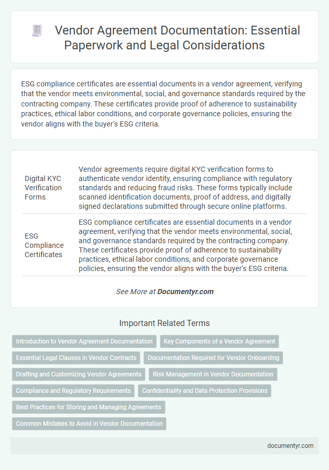Vendor Agreement Documentation: Essential Paperwork and Legal Considerations