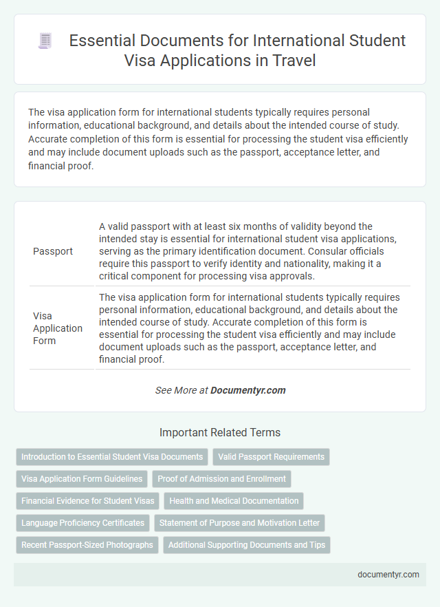 Essential Documents for International Student Visa Applications in Travel