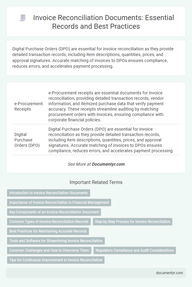 Invoice Reconciliation Documents: Essential Records and Best Practices