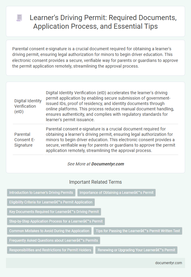 Learner's Driving Permit: Required Documents, Application Process, and Essential Tips