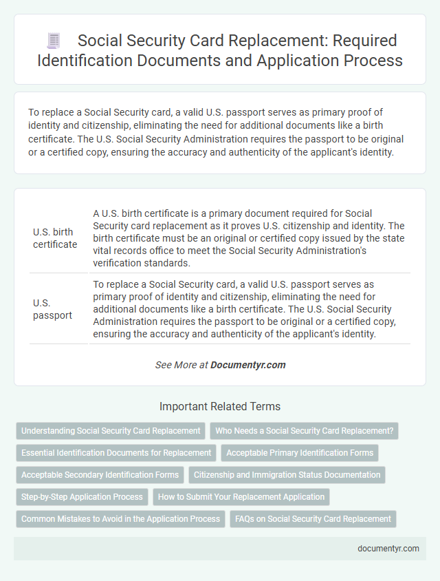 Social Security Card Replacement: Required Identification Documents and Application Process