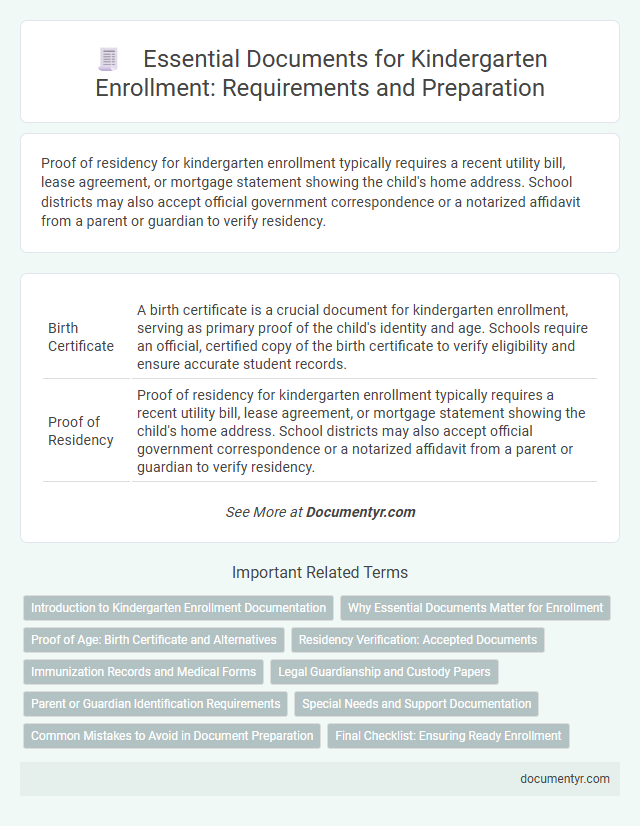 Essential Documents for Kindergarten Enrollment: Requirements and Preparation