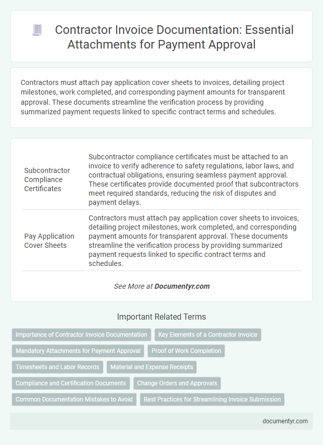 Contractor Invoice Documentation: Essential Attachments for Payment Approval