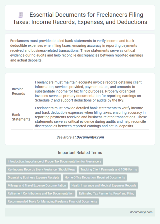 Essential Documents for Freelancers Filing Taxes: Income Records, Expenses, and Deductions