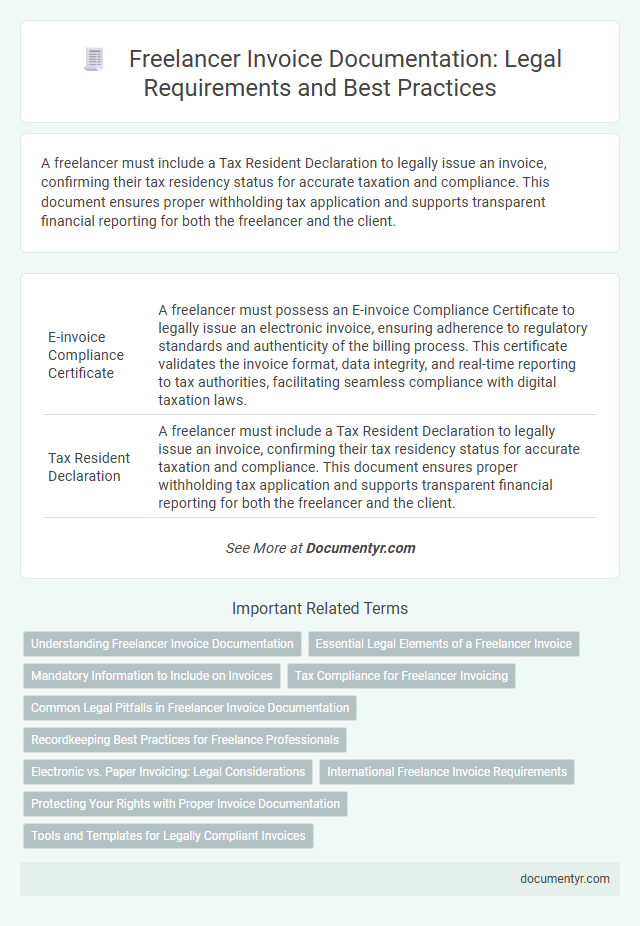 Freelancer Invoice Documentation: Legal Requirements and Best Practices