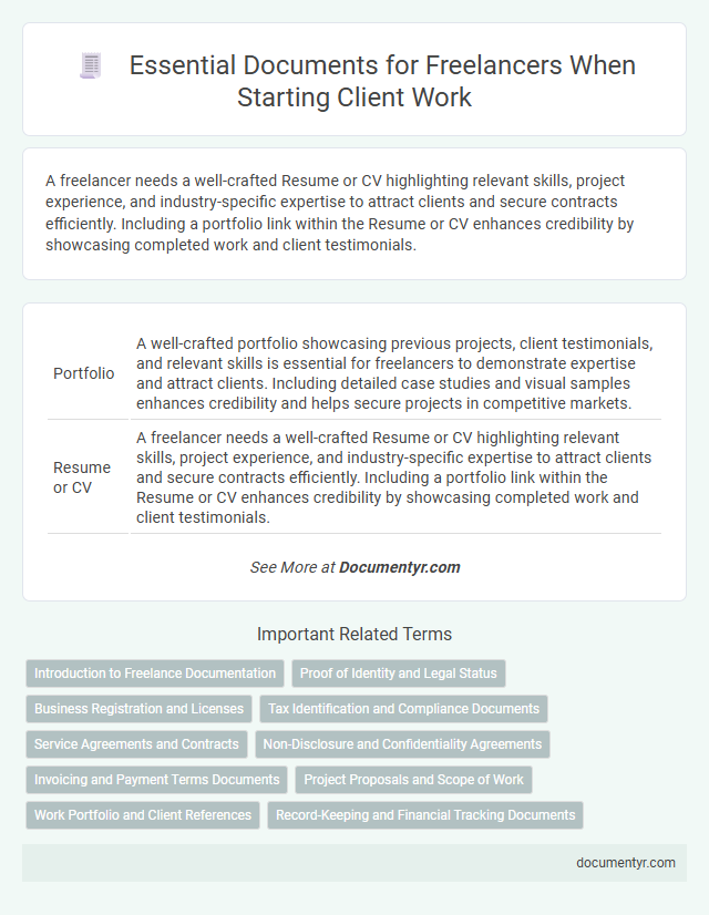 Essential Documents for Freelancers When Starting Client Work
