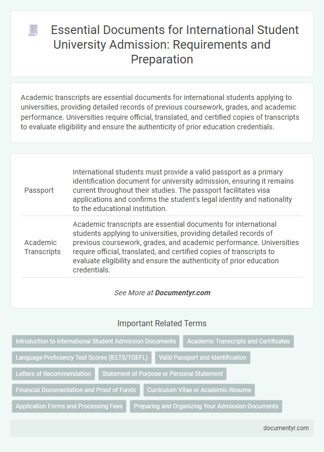 Essential Documents for International Student University Admission: Requirements and Preparation
