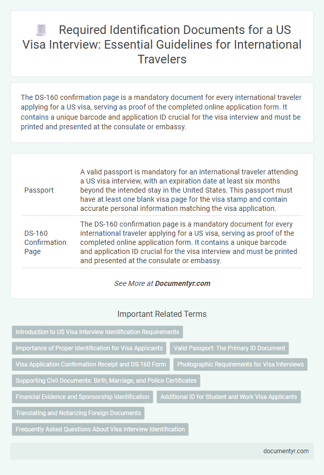 Required Identification Documents for a US Visa Interview: Essential Guidelines for International Travelers