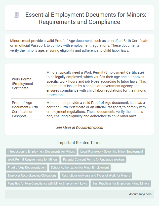 Essential Employment Documents for Minors: Requirements and Compliance
