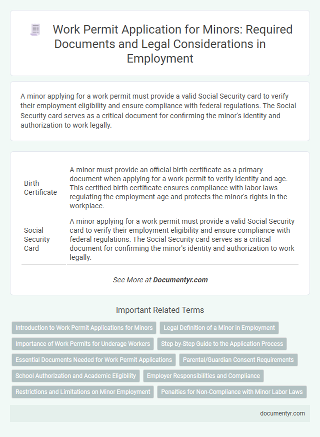 Work Permit Application for Minors: Required Documents and Legal Considerations in Employment