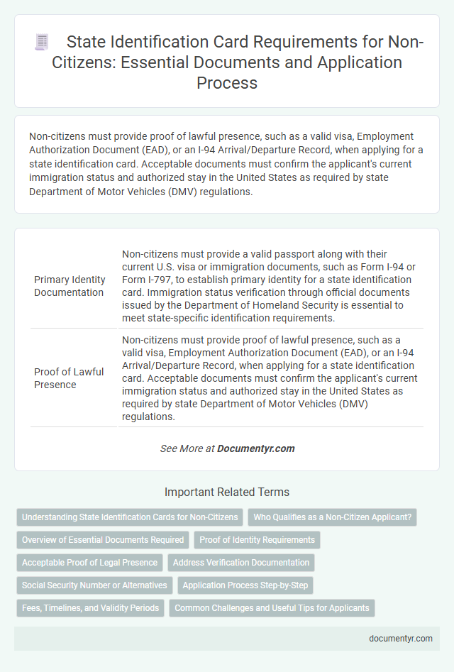State Identification Card Requirements for Non-Citizens: Essential Documents and Application Process
