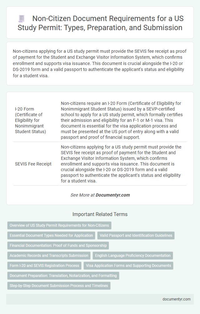 Non-Citizen Document Requirements for a US Study Permit: Types, Preparation, and Submission