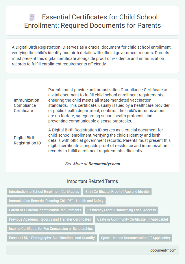 Essential Certificates for Child School Enrollment: Required Documents for Parents