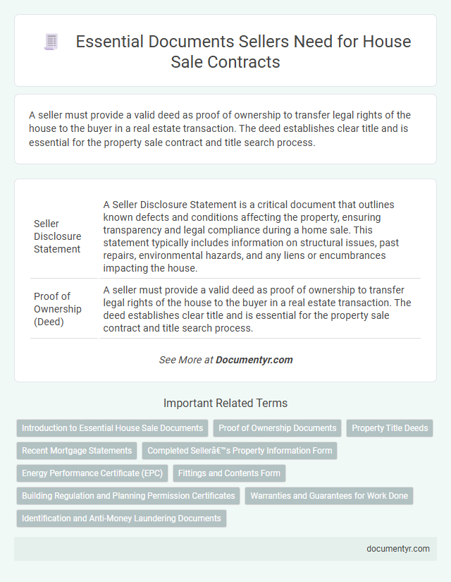 Essential Documents Sellers Need for House Sale Contracts