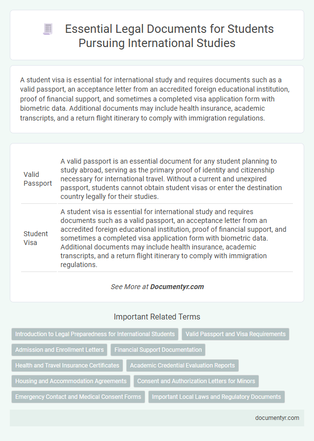 Essential Legal Documents for Students Pursuing International Studies