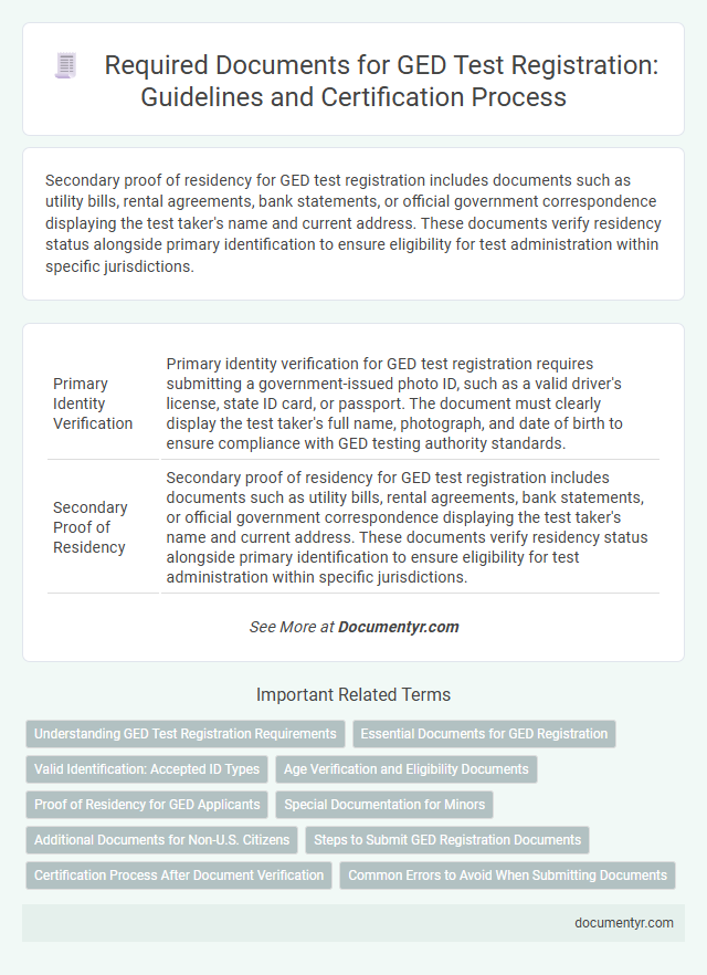 Required Documents for GED Test Registration: Guidelines and Certification Process