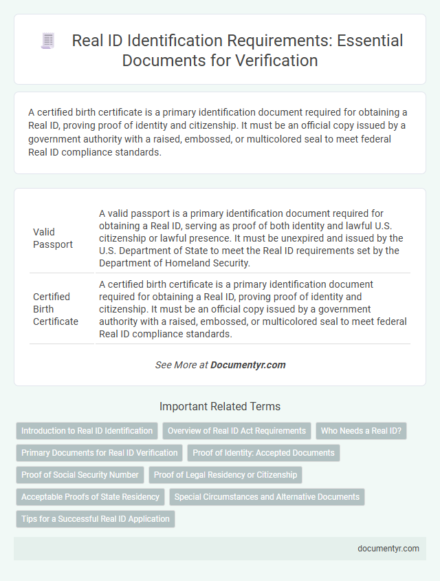 Real ID Identification Requirements: Essential Documents for Verification