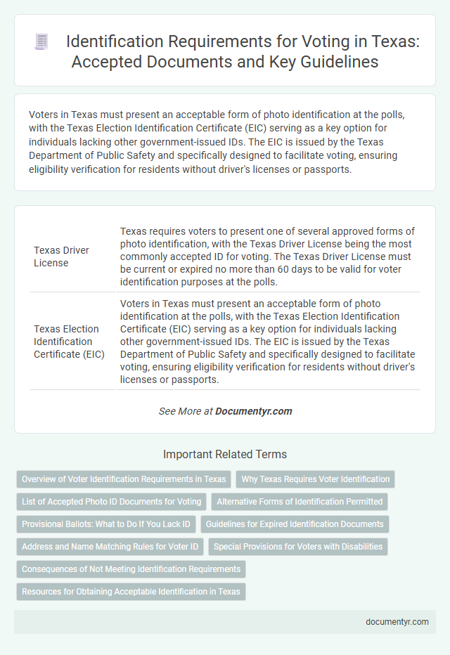 Identification Requirements for Voting in Texas: Accepted Documents and Key Guidelines