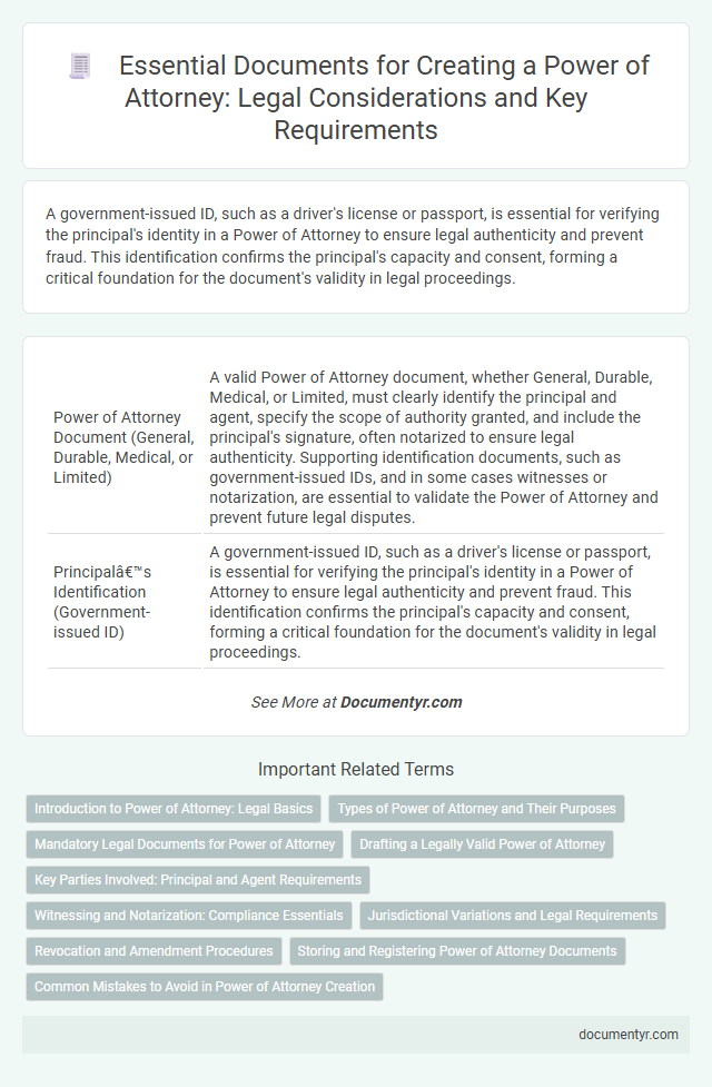 Essential Documents for Creating a Power of Attorney: Legal Considerations and Key Requirements