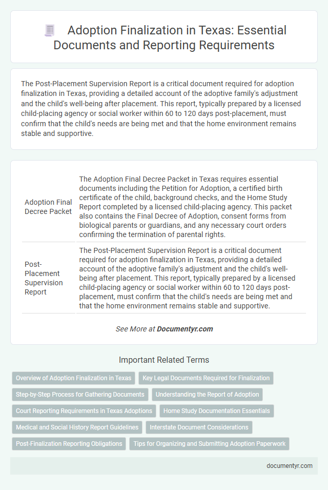 Adoption Finalization in Texas: Essential Documents and Reporting Requirements