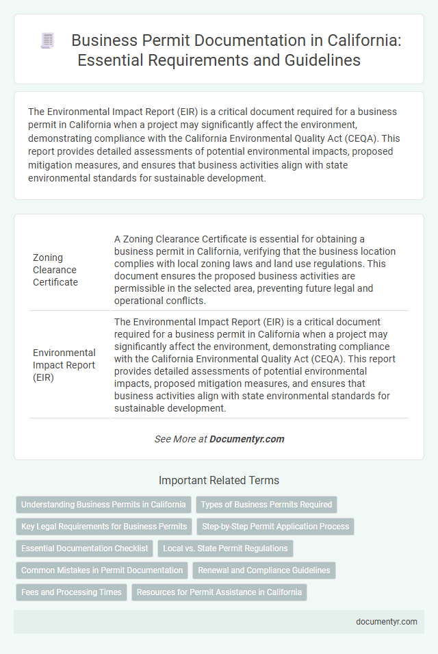 Business Permit Documentation in California: Essential Requirements and Guidelines