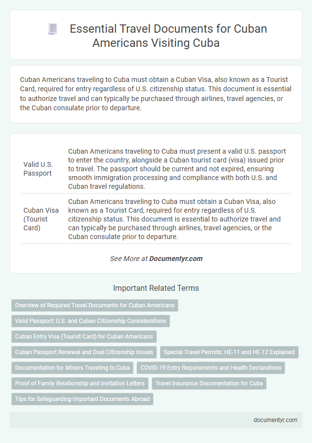 Essential Travel Documents for Cuban Americans Visiting Cuba