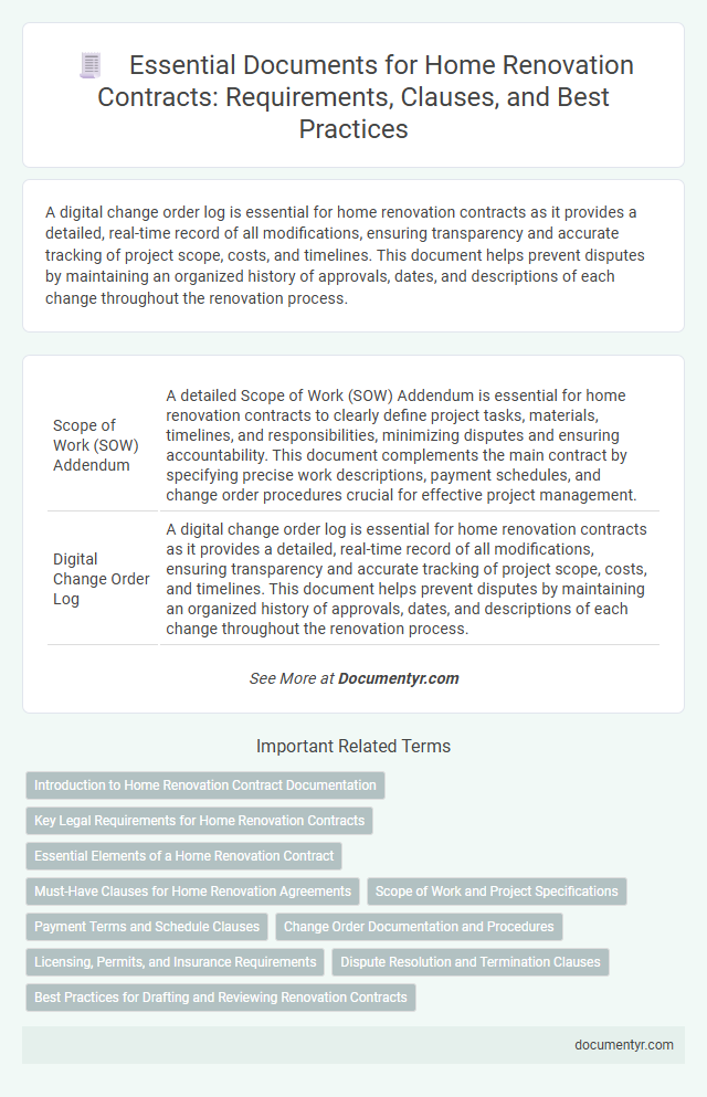 Essential Documents for Home Renovation Contracts: Requirements, Clauses, and Best Practices