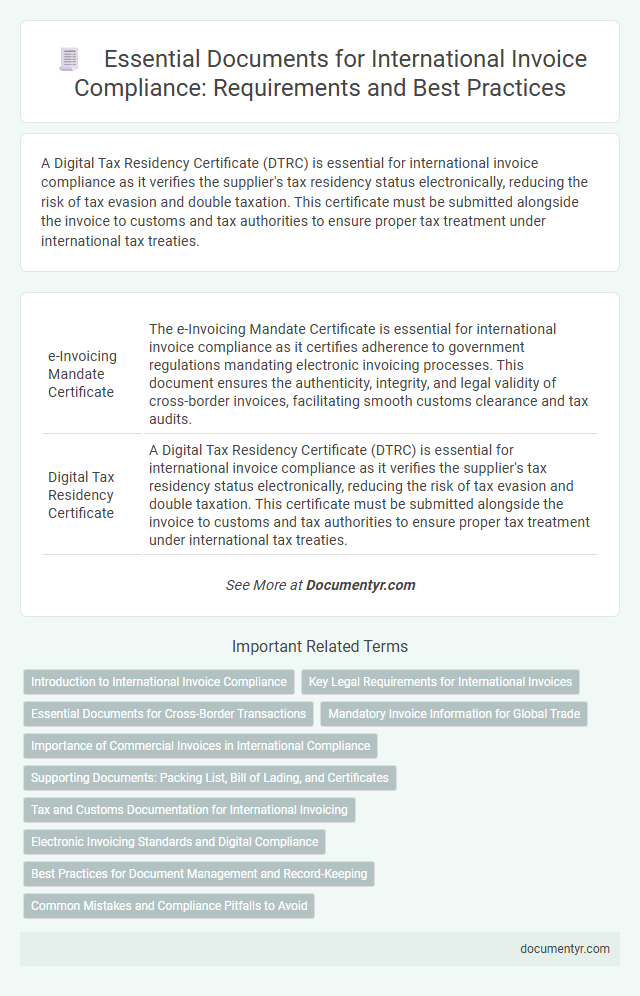 Essential Documents for International Invoice Compliance: Requirements and Best Practices