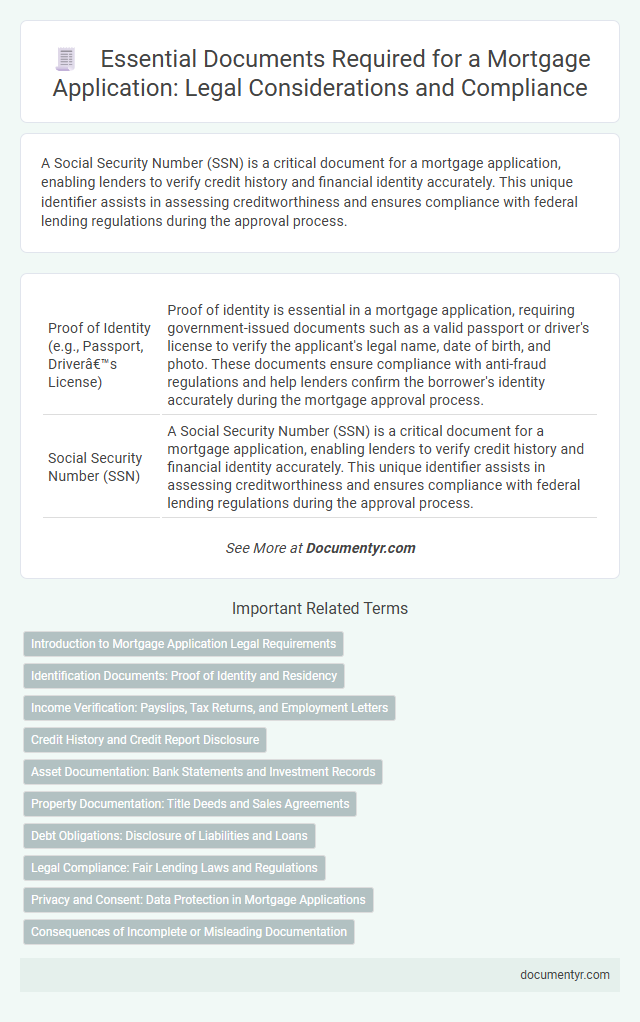 Essential Documents Required for a Mortgage Application: Legal Considerations and Compliance