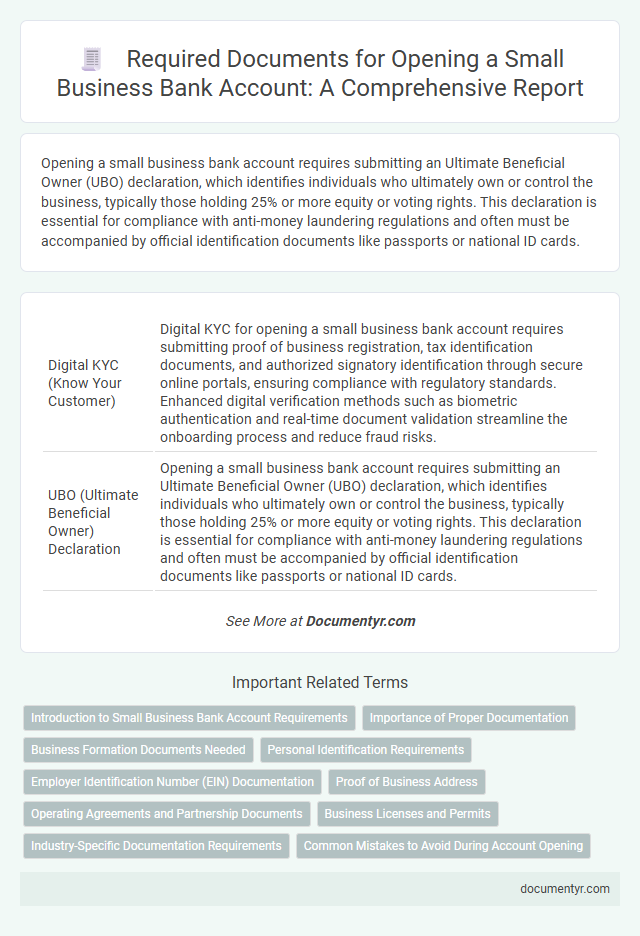 Required Documents for Opening a Small Business Bank Account: A Comprehensive Report