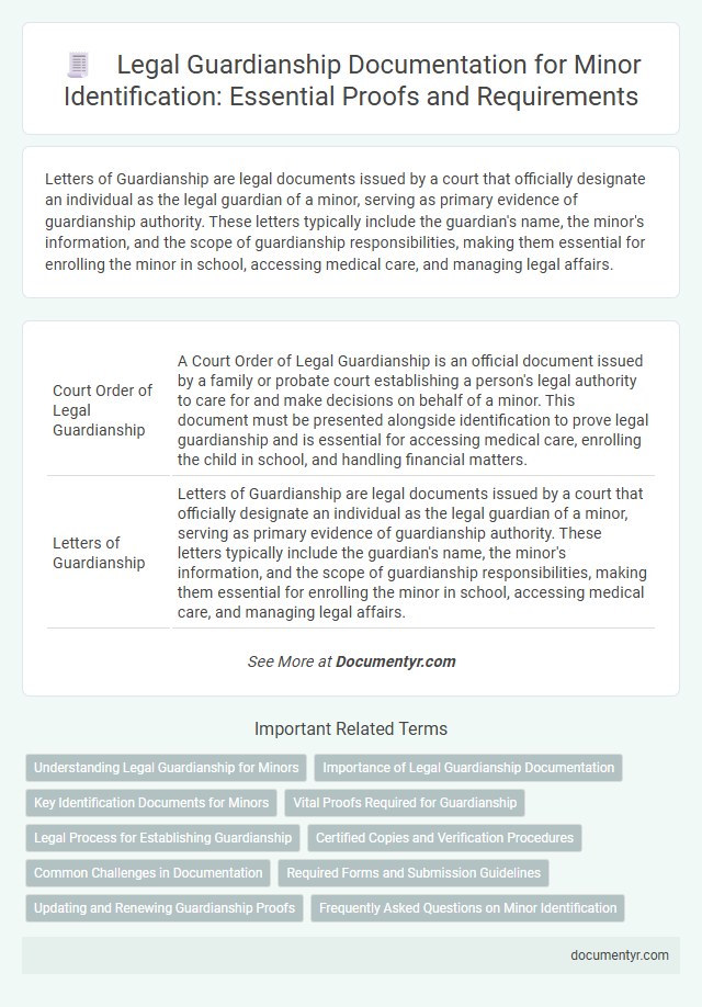 Legal Guardianship Documentation for Minor Identification: Essential Proofs and Requirements