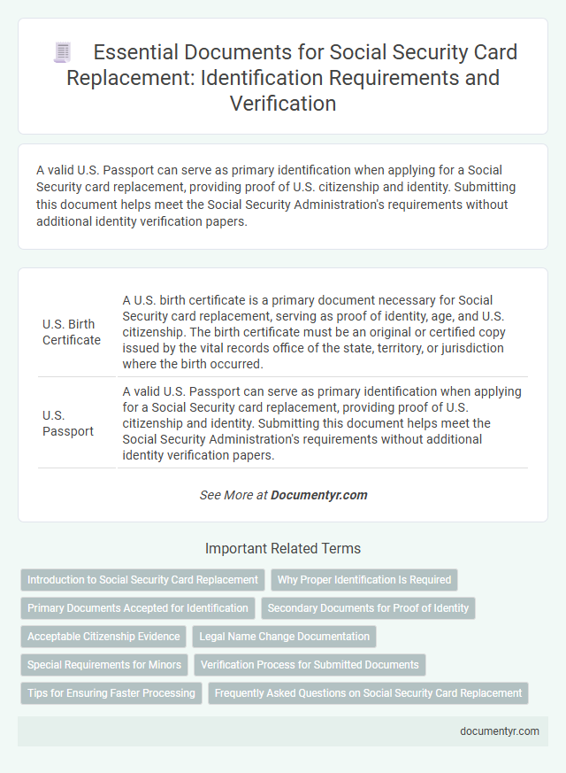 Essential Documents for Social Security Card Replacement: Identification Requirements and Verification