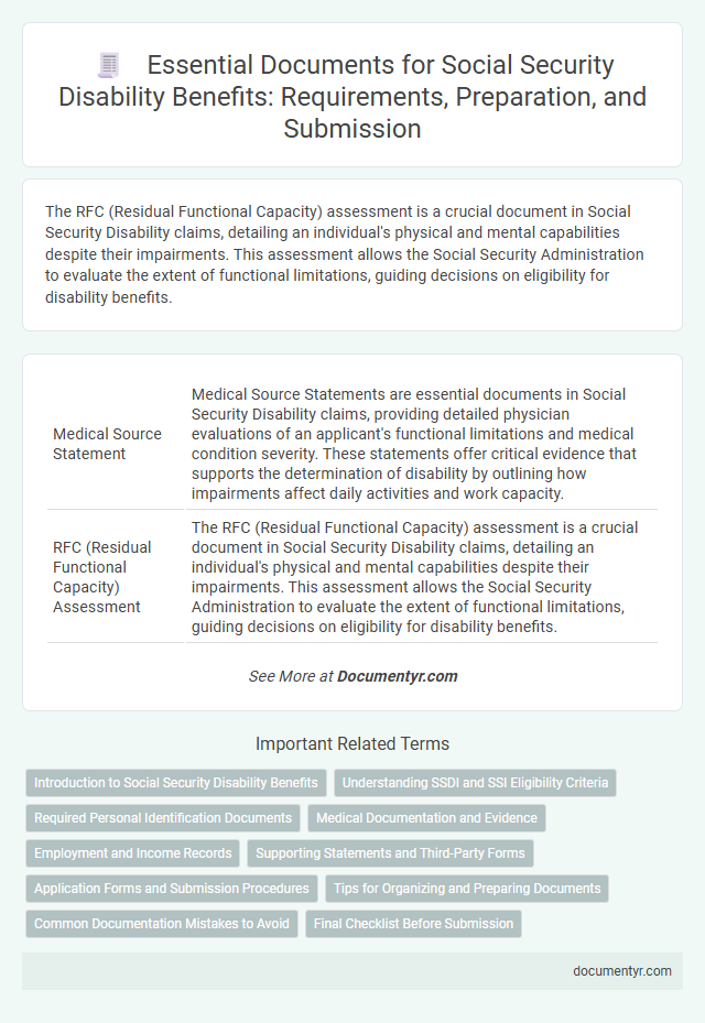 Essential Documents for Social Security Disability Benefits: Requirements, Preparation, and Submission