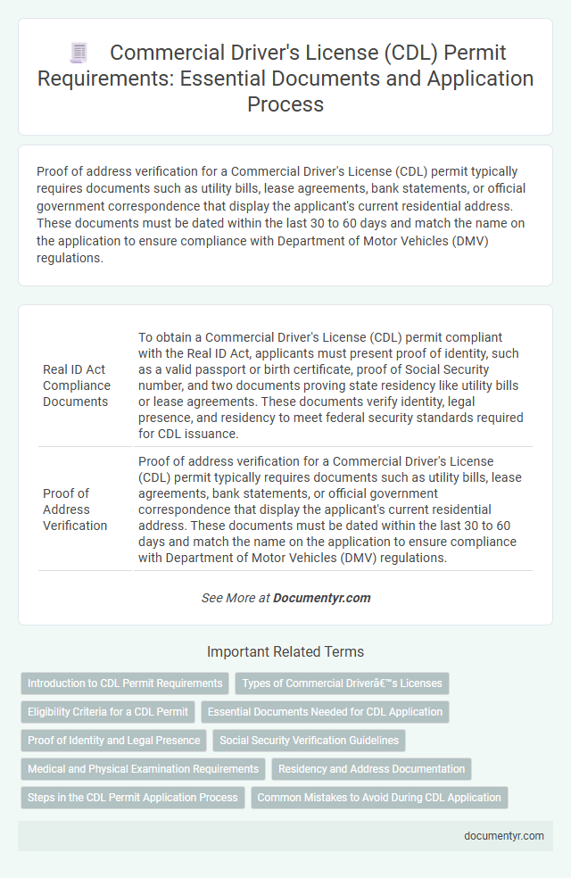Commercial Driver's License (CDL) Permit Requirements: Essential Documents and Application Process