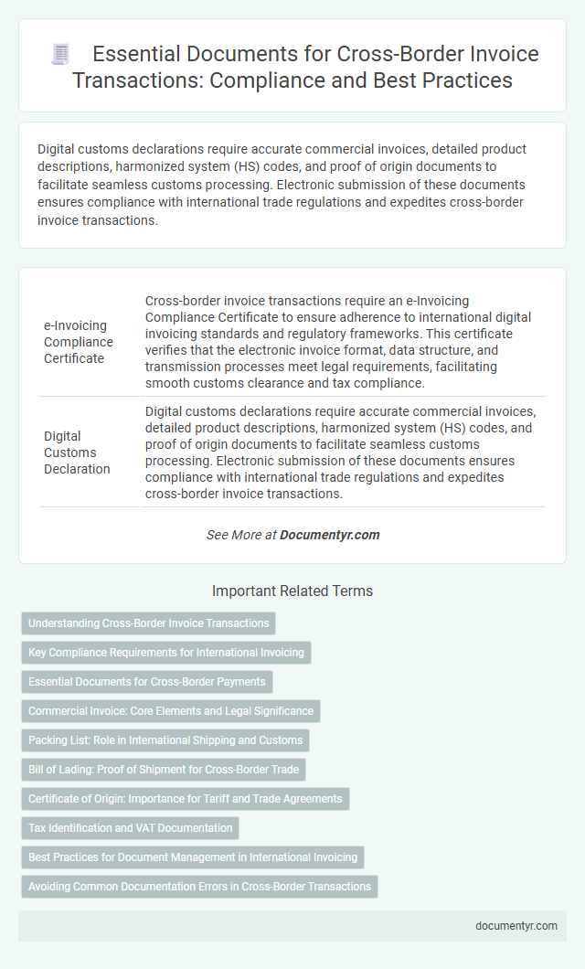Essential Documents for Cross-Border Invoice Transactions: Compliance and Best Practices