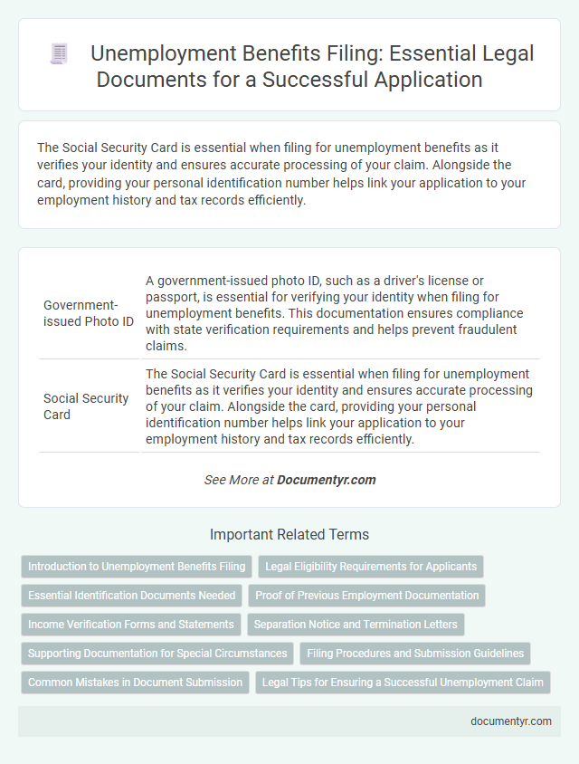 Unemployment Benefits Filing: Essential Legal Documents for a Successful Application