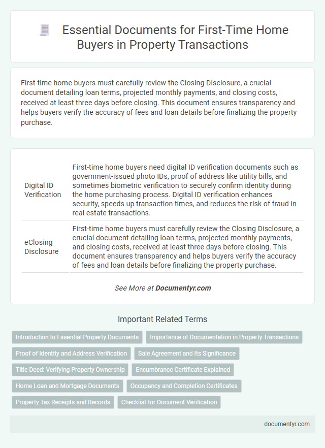 Essential Documents for First-Time Home Buyers in Property Transactions