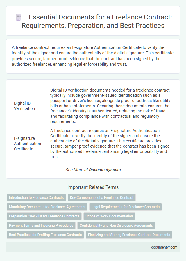 Essential Documents for a Freelance Contract: Requirements, Preparation, and Best Practices