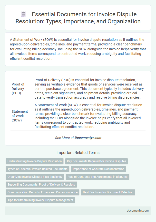 Essential Documents for Invoice Dispute Resolution: Types, Importance, and Organization