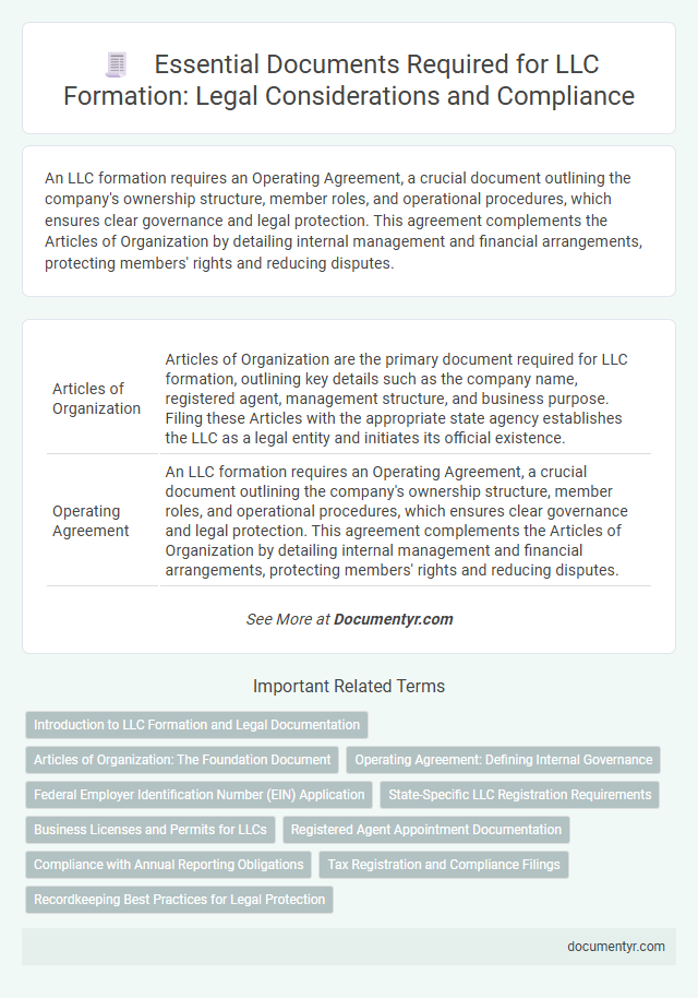 Essential Documents Required for LLC Formation: Legal Considerations and Compliance