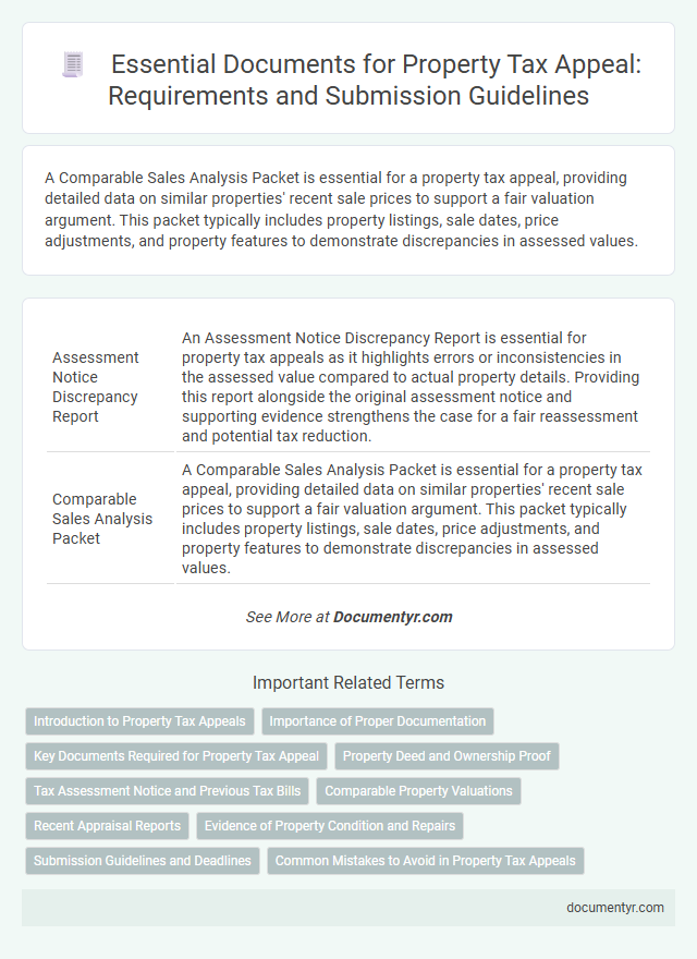 Essential Documents for Property Tax Appeal: Requirements and Submission Guidelines