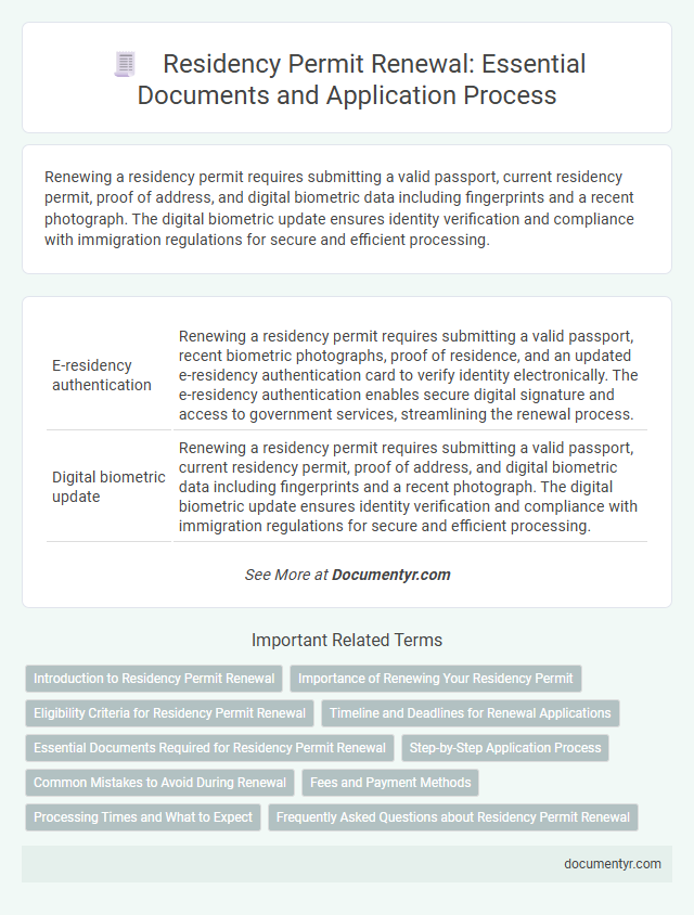 Residency Permit Renewal: Essential Documents and Application Process