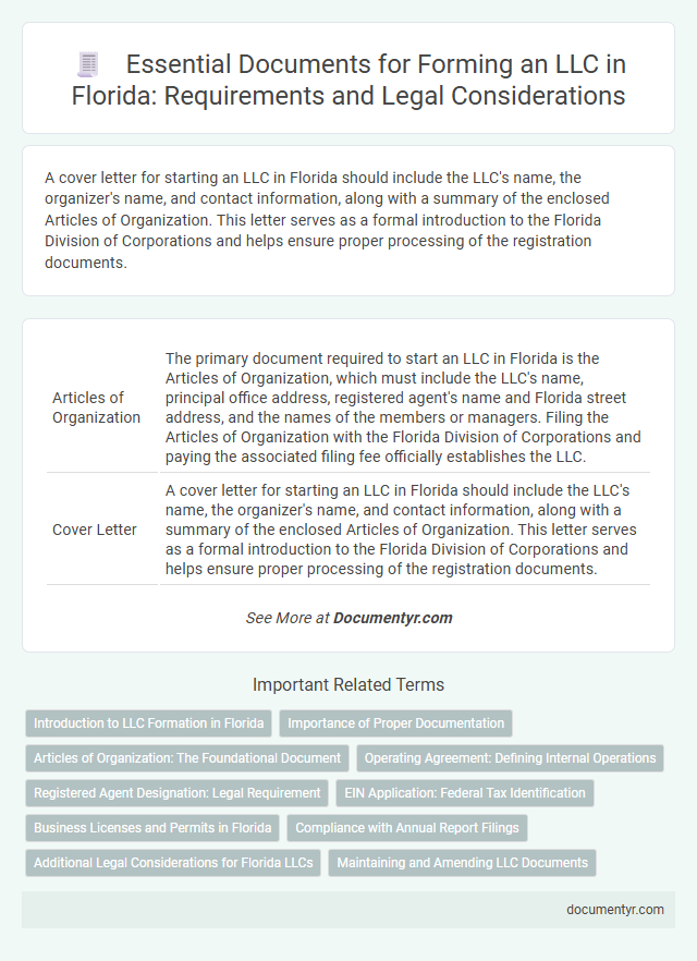 Essential Documents for Forming an LLC in Florida: Requirements and Legal Considerations