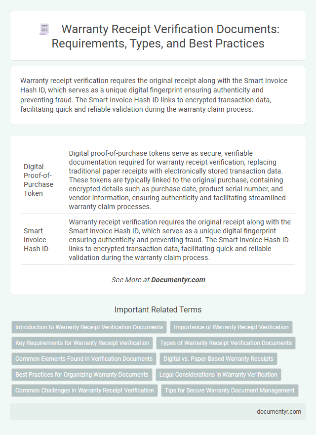 Warranty Receipt Verification Documents: Requirements, Types, and Best Practices