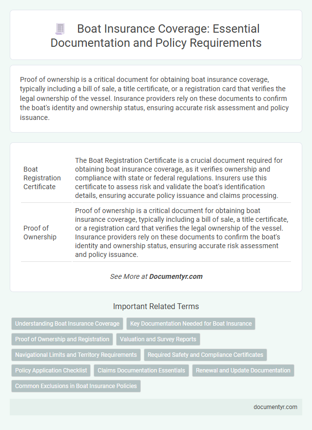 Boat Insurance Coverage: Essential Documentation and Policy Requirements
