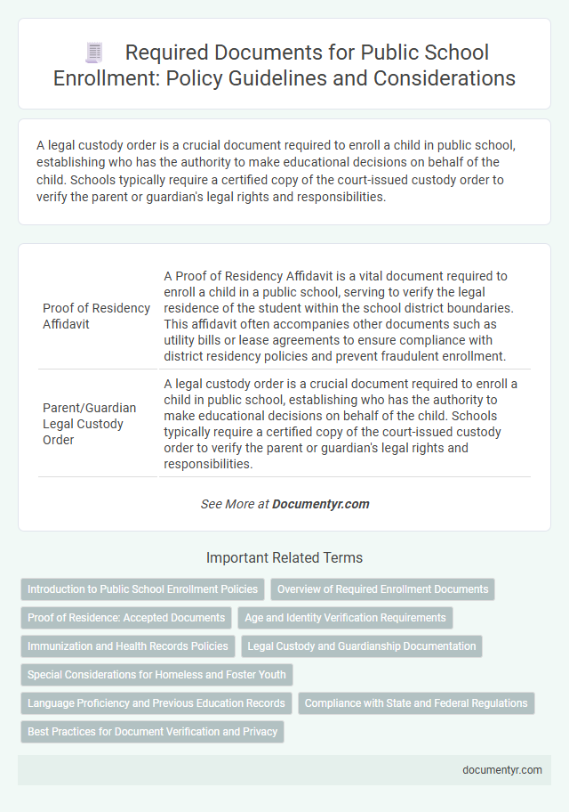 Required Documents for Public School Enrollment: Policy Guidelines and Considerations