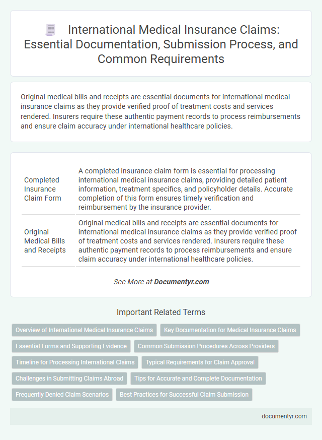 International Medical Insurance Claims: Essential Documentation, Submission Process, and Common Requirements