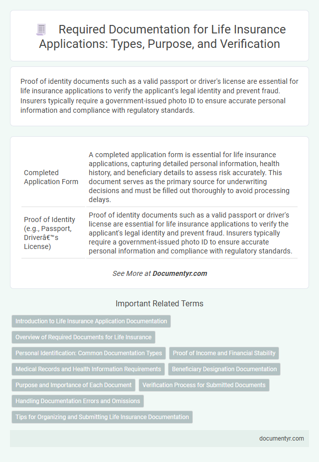 Required Documentation for Life Insurance Applications: Types, Purpose, and Verification