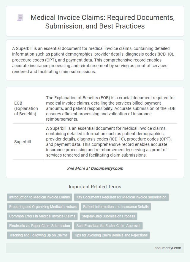 Medical Invoice Claims: Required Documents, Submission, and Best Practices