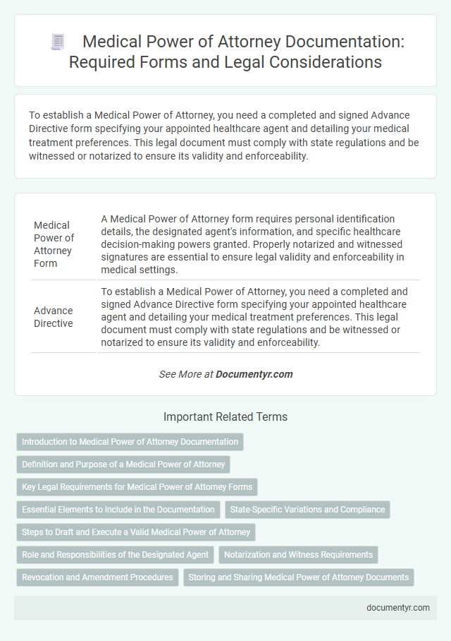 Medical Power of Attorney Documentation: Required Forms and Legal Considerations